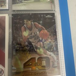John Stockton Topps 40 Refractor