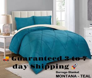 Snuggle in Style with Our 3-Piece Borrego Blanket Set!