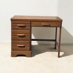 Antique Wooden Desk with Storage