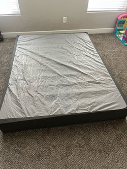 Inch Box Spring Queen9 Size Bed Base, Heavy Duty Metal Mattress Foundation with Fabric Cover 3000 LB