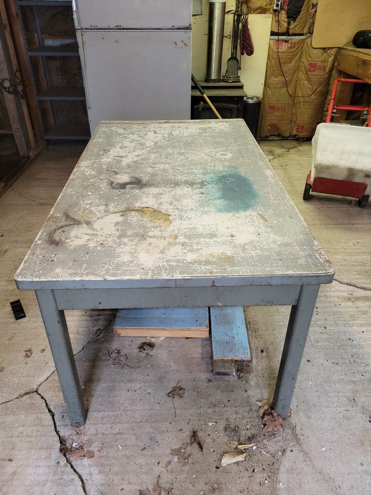 Old Factory Work Table