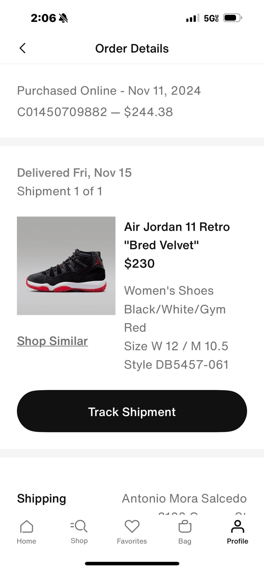 Retro 11 Bred Velvet
