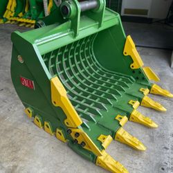 Heavy Duty Skeleton Bucket 54" inches Bolt on Edge and Side Cutter for CAT320 or Similar Machine. 

