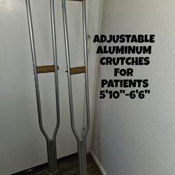 ADJUSTABLE/ALUMINUM CRUTCHES
