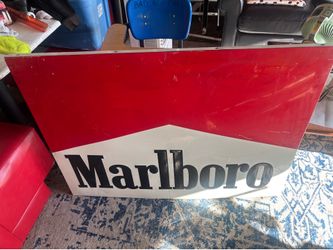 Marlboro double sided sign