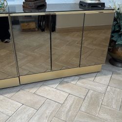 3 Mirrored Buffet Tables 
