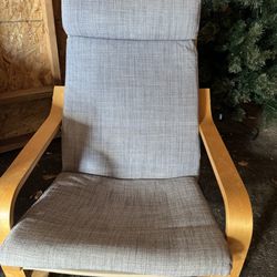 Wood Chair, Grey 
