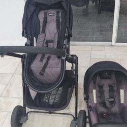 Evenflo Safemax  Pivot Modular Travel System with infant car seat
