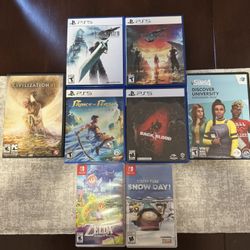 PS5, Nintendo Switch, and PC Games