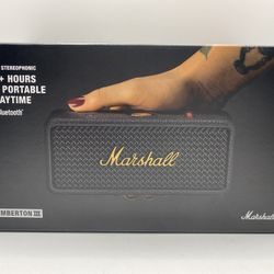Marshall Emberton III Portable Bluetooth Speaker (Black)