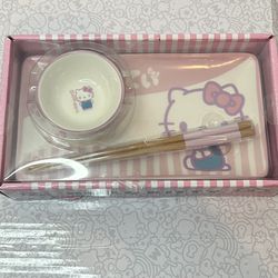 Hello Kitty, Ceramic Sushi Plate