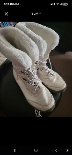 U.S. Polo ASSN White Winter SnowBoots with Sherpa Lining