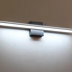 Wowatt LED Bathroom Light Black 16in New 