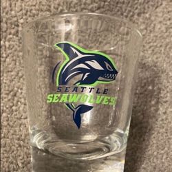 New Seattle Seawolves Shot Glass