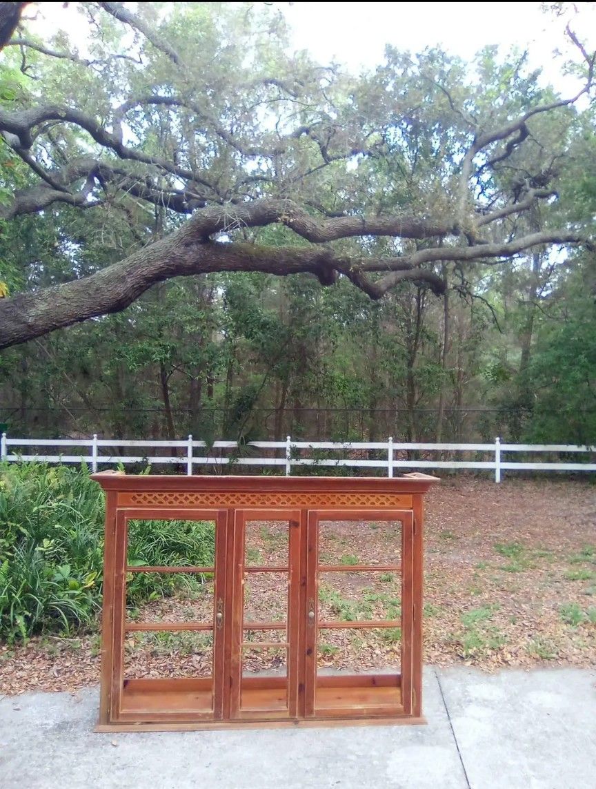 Wooden Hutch Without Glass Or Anything Else