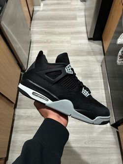 Jordan 4 Black Canvas Size 10 Vnds