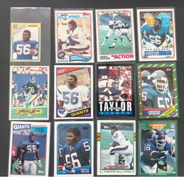 Topps Lawrence Taylor New York Giants Card Lot 22 1(contact info removed) including RCs
