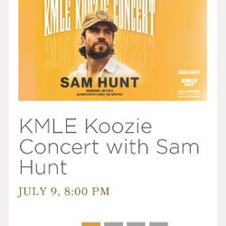 Sam Hunt 2 General Admission Tickets