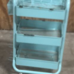 Gramercy Rolling Cart by Simply Tidy. Very gently used in great shape. Might be missing a couple of attachment pieces to make it 💯 complete. Pickup b