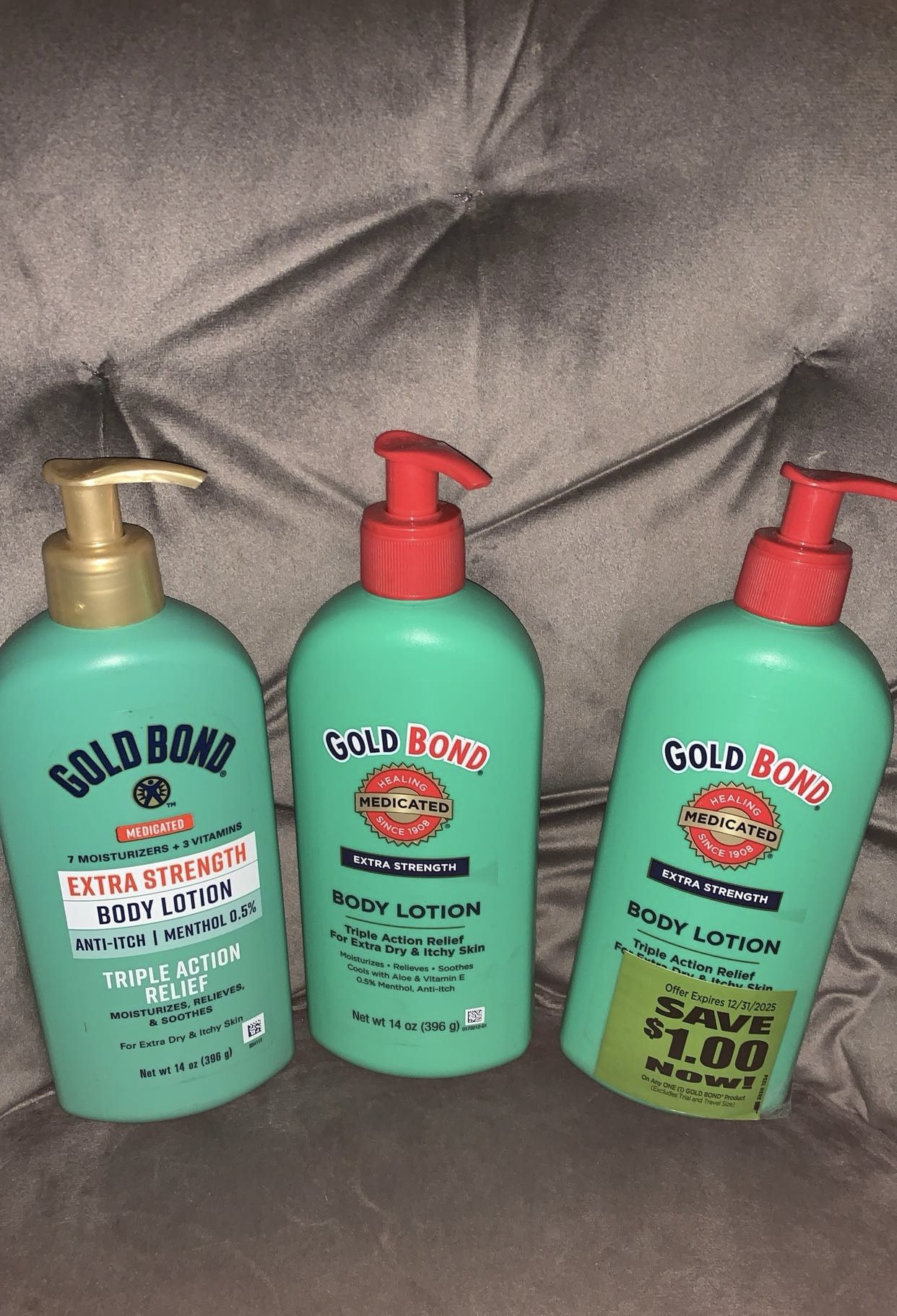 Gold Bond Triple Action Relief Lotions 