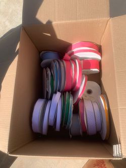 Ribbons and fake flowers