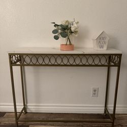 Gold And Marble Console Table