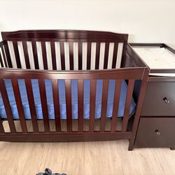 Crib with changing table memory foam mattress crib sheets