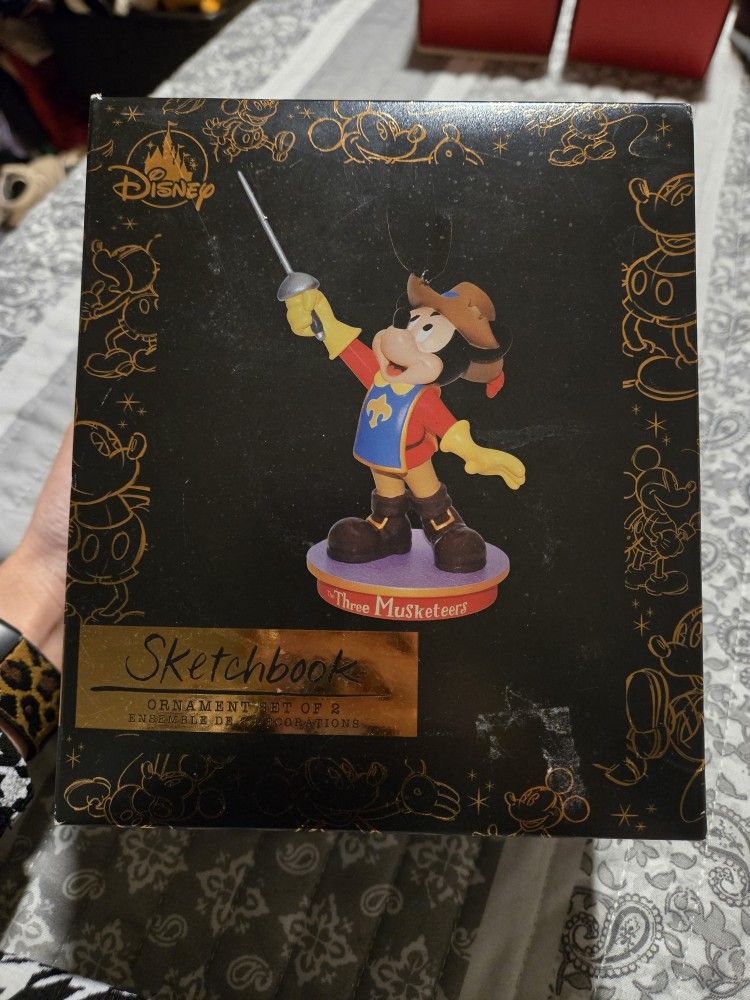 Disney Sketchbook The Three Musketeers Mickey Ornament