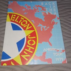 Back in the U. S . S . A . Elton John American Tour Program.