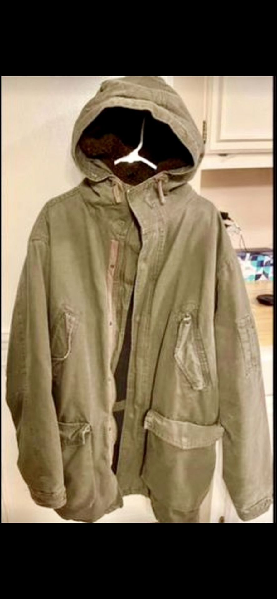 Long Insulated Jacket With Hood