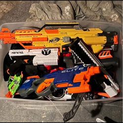 Big Bucket Of Nerf Guns