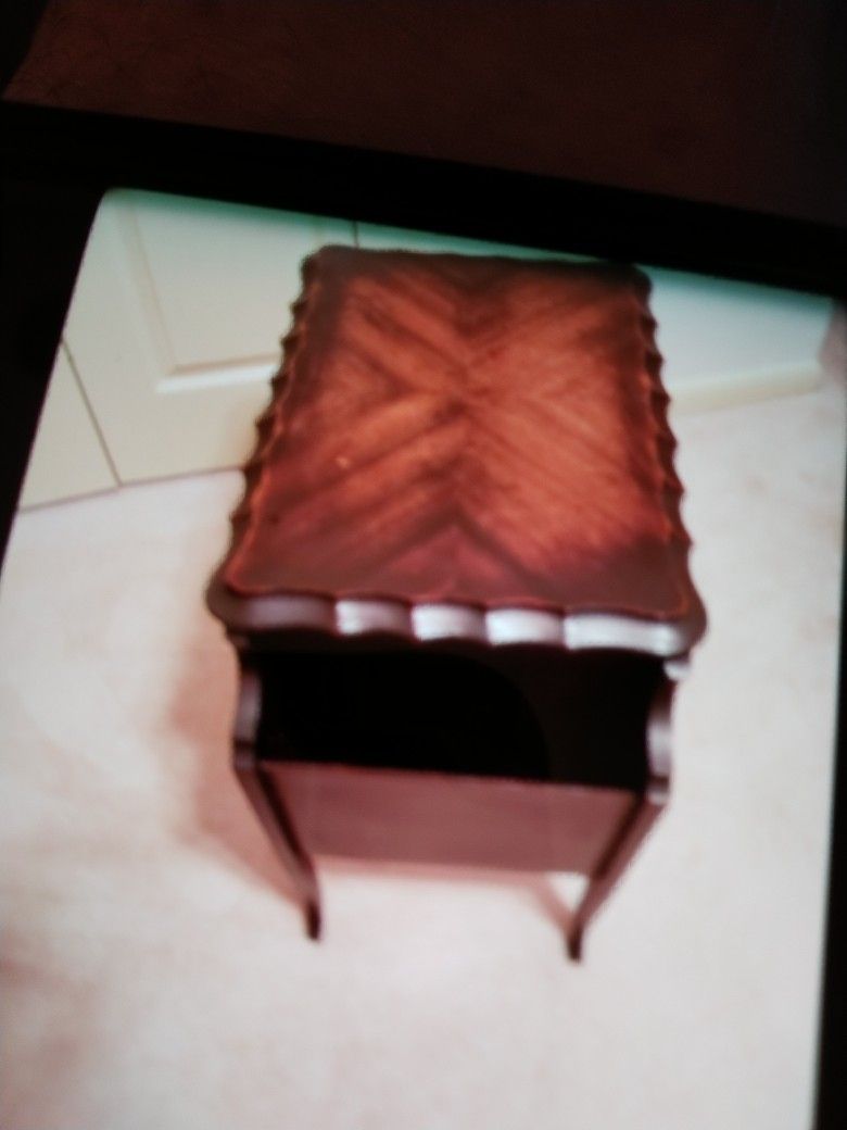 Vintage Antique Table/Magazine Racks on each end