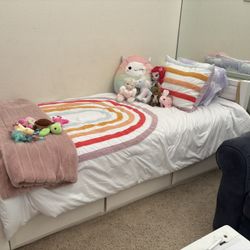 Twin Bed (2) With Drawers