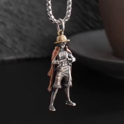 Money D Luffy Necklace Chain Pendant One Piece Anime