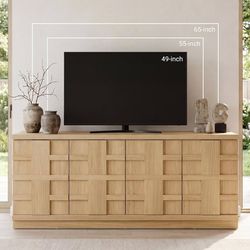 2161b  61.93” TV Consoles for Living Room, 4 Doors TV Entertainment Center for 65 70 Inch TV Extra Wide Media Console Table TV Cabinet for Living Room