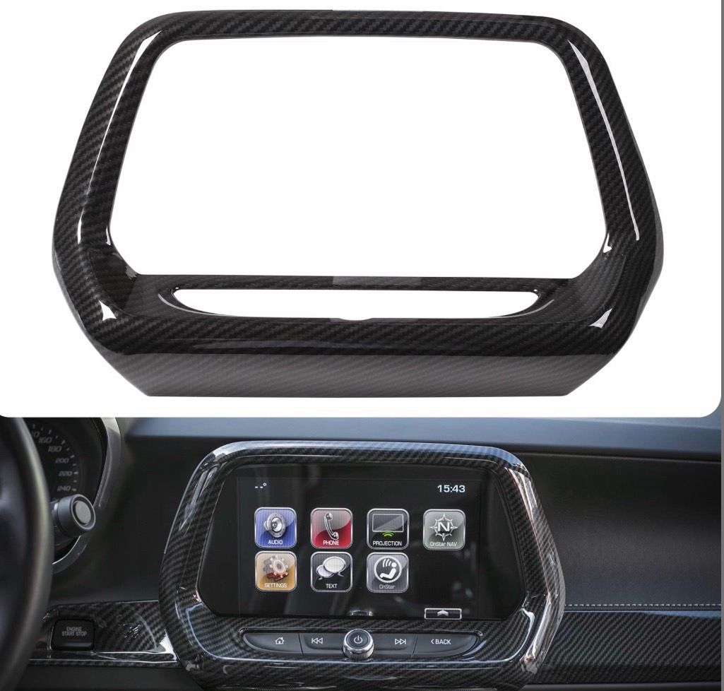 RT-TCZ Navigation GPS Large Screen Panel Frame Cover Carbon Fiber