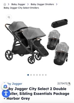 Baby Jogger City Select 2 Double Stroller