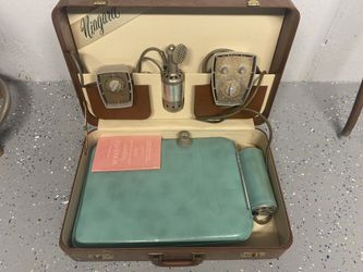 Vintage Niagara Thermo Cyclopad w/Heat & Vibration & Hand Unit w/ Hard Suitcase