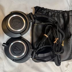 Audio-Technica ATHM50X Closed Back dynamic Monitor Headphones