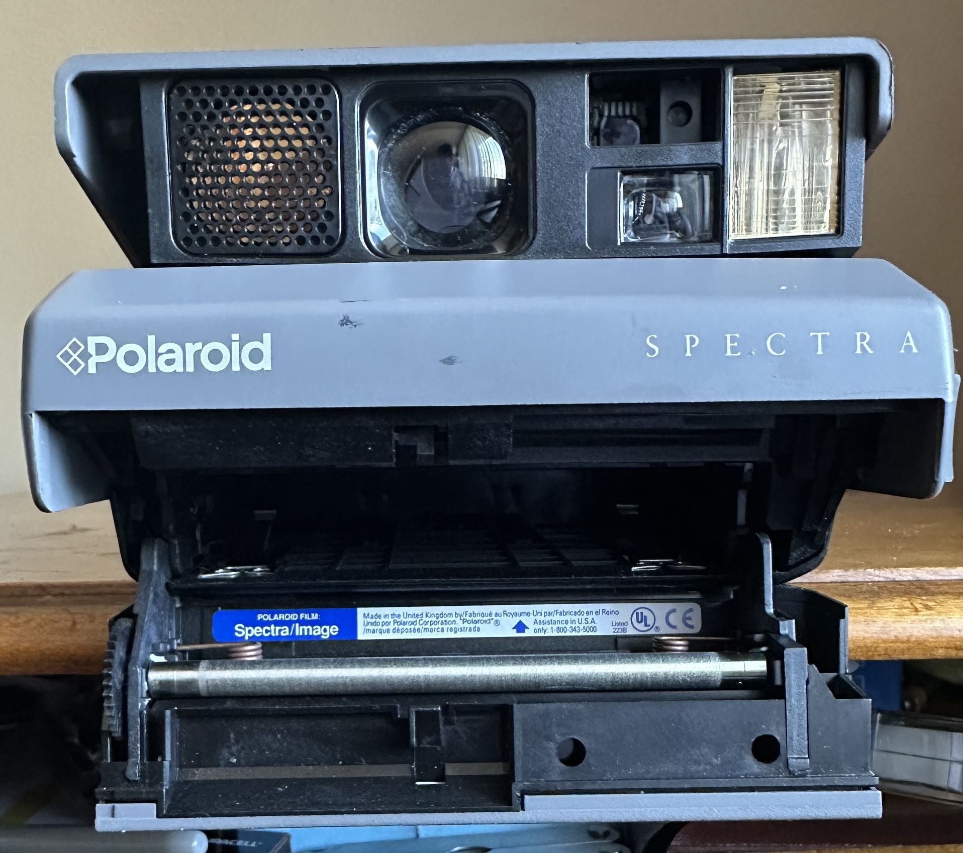 Vintage Polaroid Spectra System Instant Film Photo Camera Gray