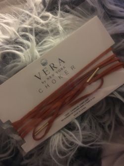 Tan leather Vera by New York Choker