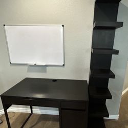 IKEA shelf and desk for sale