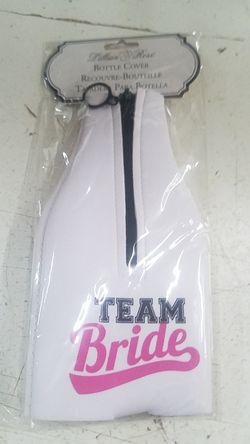 Team bride bottle cover