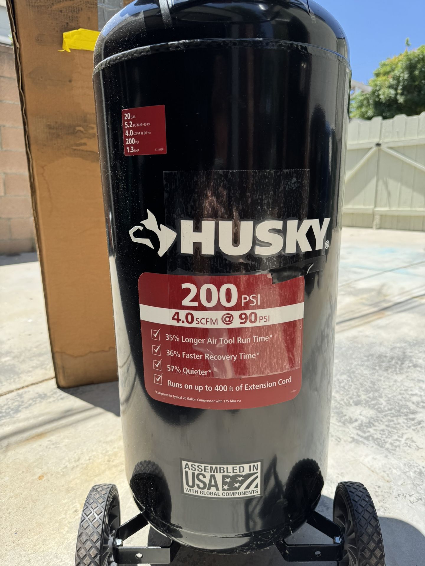 Husky 20 Gallon Air Compressor Tank