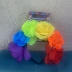 Dia De Los Muertos Floral Headband. .