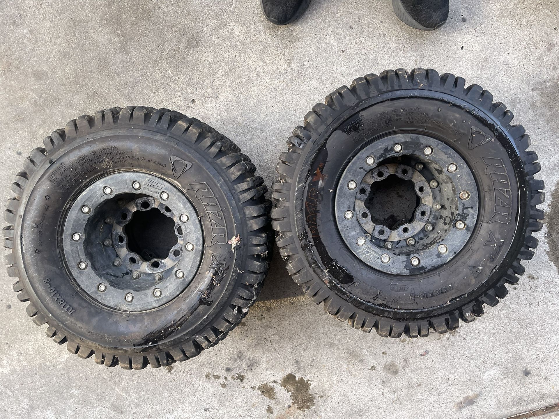 Hiper Carbon Beadlock Wheels Honda Trx450