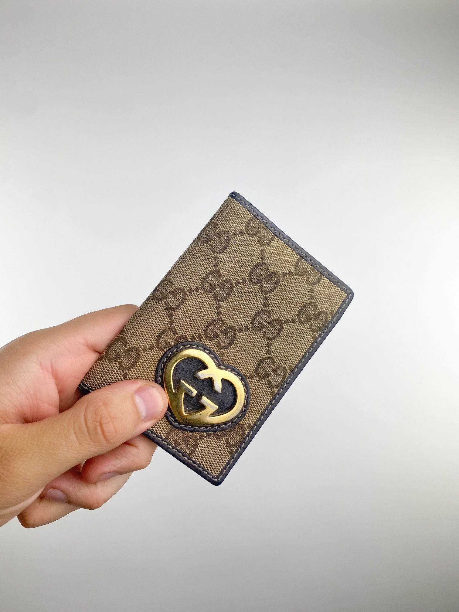 Gucci Heart Monogram Cardholder Wallet