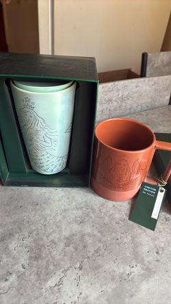 Starbucks 50th anniversary mugs