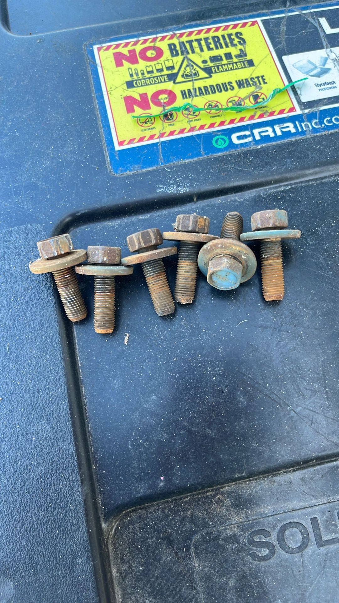 67-72 OEM Door Hinge Bolts Factory Head Marks