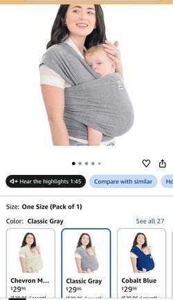 Keababies baby wrap carrier